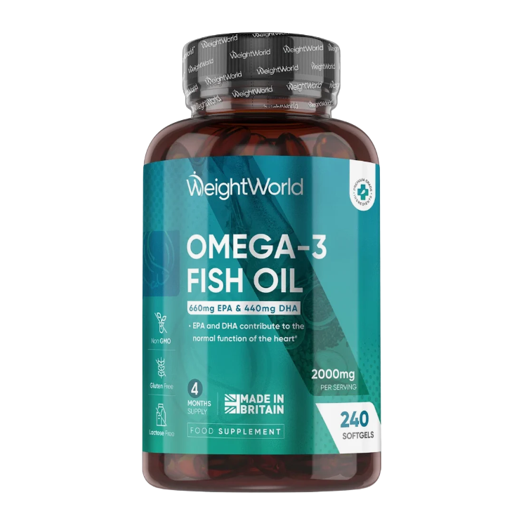 WeightWorld Omega 3 Fish Oil 2000mg 240 Softgels