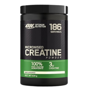 Optimum Nutrition Micronised Creatine Powder, Unflavoured Monohydrate Powder for Muscle Growth, 186 Servings, 634g