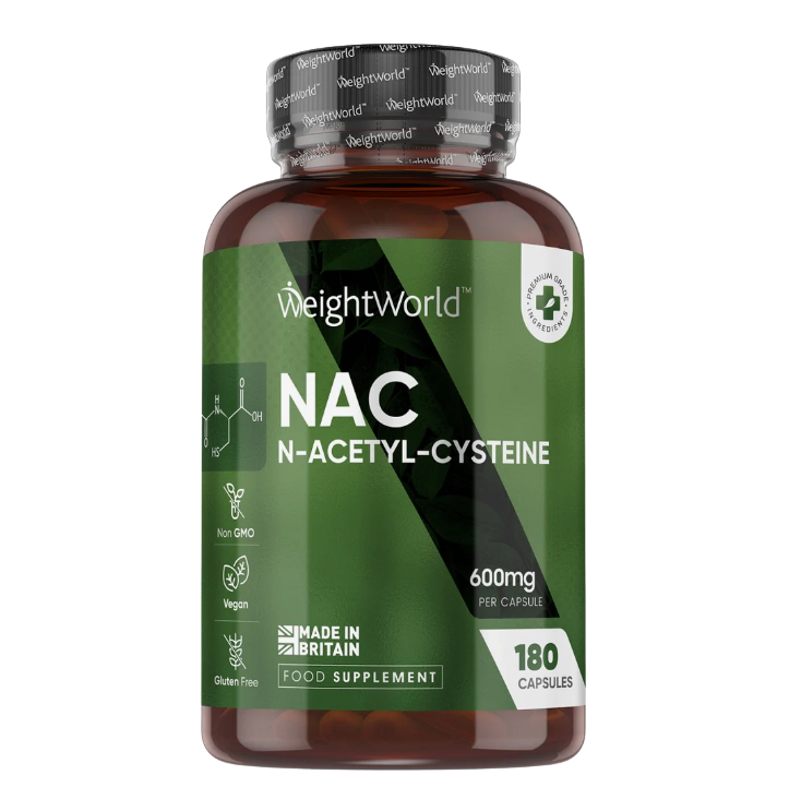 WeightWorld N-Acetyl- Cysteine (NAC) 600mg 180 Capsules
