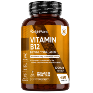 WeightWorld Vitamin B12 Methylcobalamin 1000µg – 450 Tablets