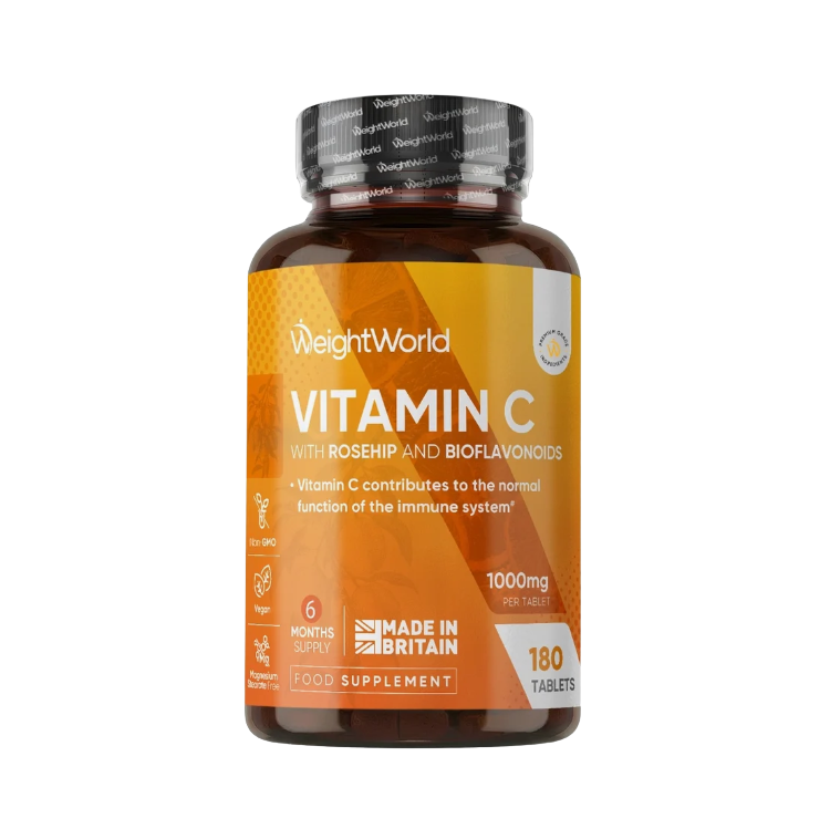WeightWorld Vitamin C + Rosehips & Bioflavonoids 1000 mg