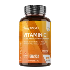 weightworld uk vitamin c with rosehip and bioflavonoids front